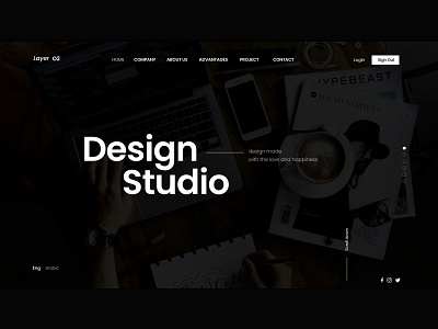 Design Studio 
Home Page Design