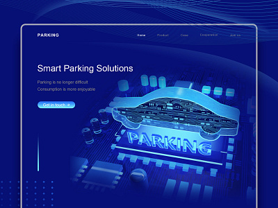 Web Design with 3D for Smart parking