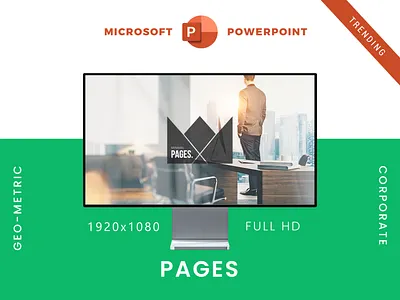 Pages PowerPoint Presentation Template branding clean conference corporate design designer designing event geometric goods graphic design microsoft microsoft powerpoint pitchdeck powerpoint presentation slide speakers typography vector