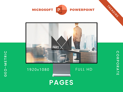 Pages PowerPoint Presentation Template branding clean conference corporate design designer designing event geometric goods graphic design microsoft microsoft powerpoint pitchdeck powerpoint presentation slide speakers typography vector