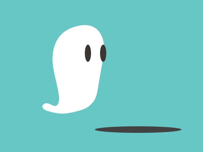 Ghost 2d after effects animation cute ghost motion design motion graphic