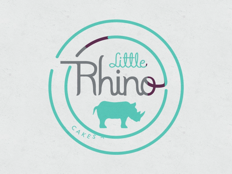 Little Rhino. after effects animation bakery cakes cupcakes gif logo motion design motion graphics