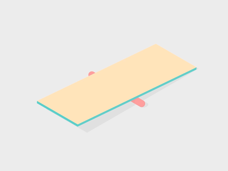 Seesaw! 2d 3d after effects animation design gif graphics illustration loop motion seesaw