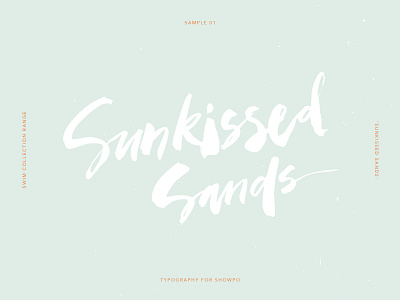 Sunkissed Sands Calligraphy calligraphy typography