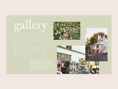 Photography Gallery Mockup design graphic design ui ux