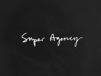 Super Agency branding calligraphy design digital graphic design graphic art illustration logo minimal typography website