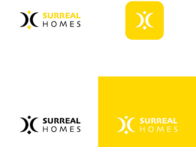 Surreal Homes Logo branding logo logo design vector