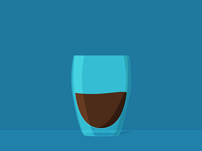 Double Wall Coffee Glass 2d coffee figma illustration stayhome