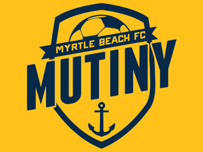 Myrtle Beach FC anchor crest design football logo mb mbfc mutiny myrtle beach npsl soccer