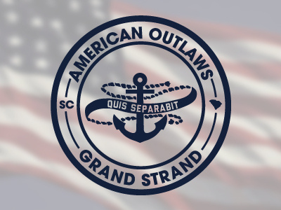 WIP | messing around with AO logo american outlaws anchor carolina myrtle beach rope soccer us soccer usmnt uswnt wip