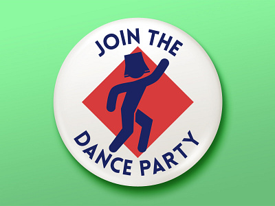 Dance Party btid button frog buttons contest dance party ohno playoff politics rebound sticker mule