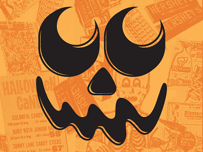 Pumpkin Face candy halloween hershey jackolantern mask pumpkin skeleton