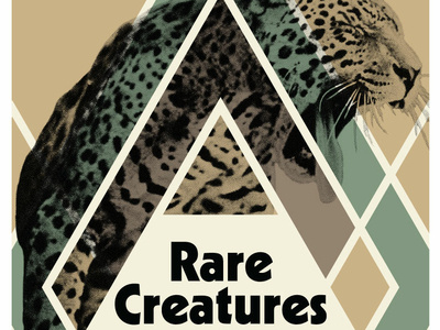 Big Cat cat creatures earth tones gig gig poster halftone jaguar leopard lines shapes spots