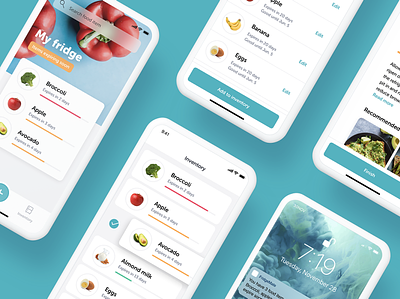 FridgeMate - Food Management App design ui ux