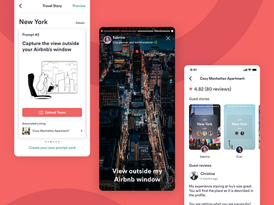 Airbnb Travel Story Concept