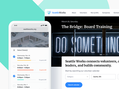 SeattleWorks branding design responsive web design ui ux web webdesign