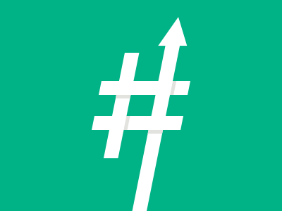 Trending Hashtags arrow green hashtag vine