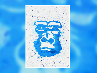 GORILLA - WATERCOLOR design illustration vector watercolor