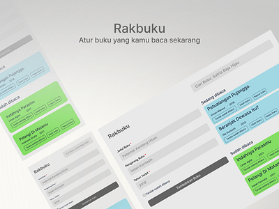 Rakbuku book minimalist simple ui webdesign