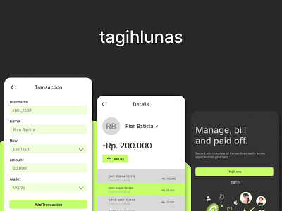 tagihlunas bank finance green loans money ui