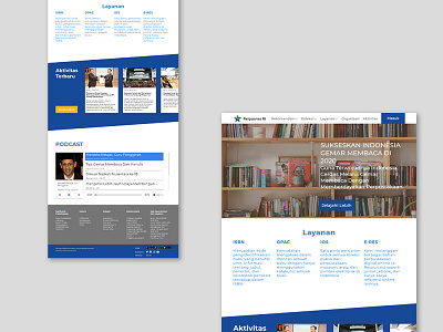 Perpusnas RI indonesia designer minimalist perpusnas redesign simple ui webdesign website