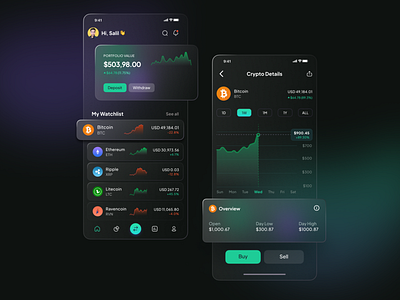 Cryptocurrency Trading - Mobile App