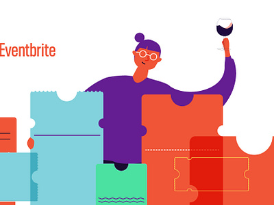 email header for eventbrite design diseño illustration marketing tickets vector wine