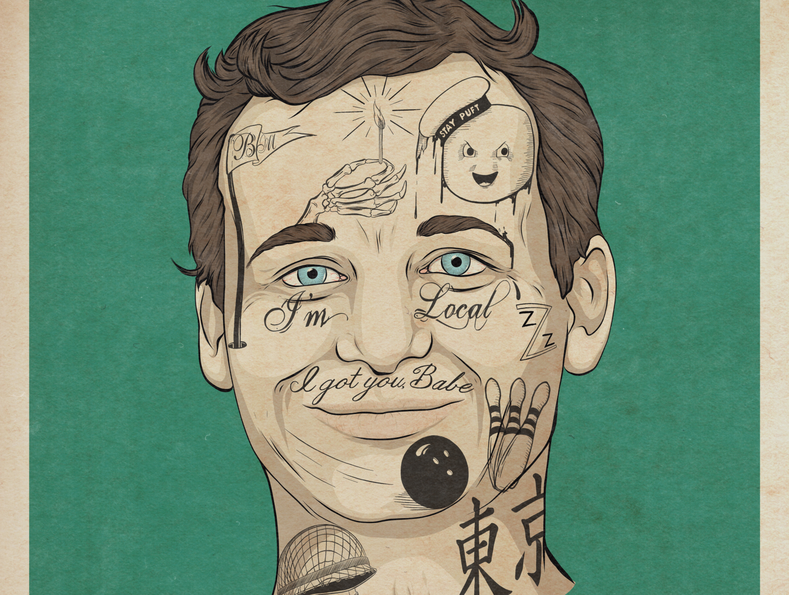 Bill Murray by Max Erwin on Dribbble