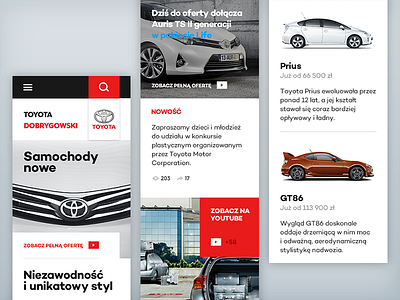Toyota Homepage #3 car cars design toyota web webdesign