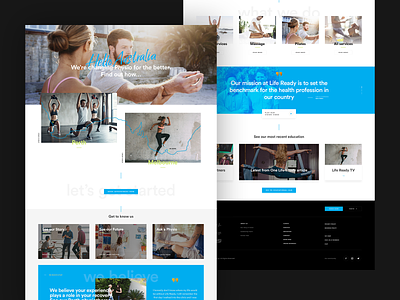 Life Ready Physiotherapy body clinic design health life physiotherapy poland ui ux web webdesign website