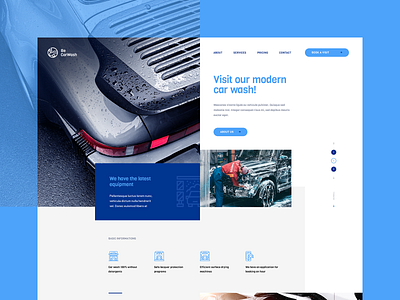 Car Wash Website car cars design detailing poland ratajczyk theme ui ux visiontrust web website wordpress