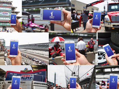 Indy500 iPhone Photo Mockups, Racing Edition