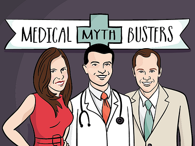 Podcast logo design cartoon doctor drawing illustration illustrator logo medical medicine podcast