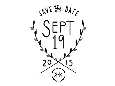 Save the date exploration arrow hand drawn illustration invitation leaves logo save the date sketch vine wedding