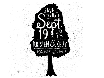 Save the date exploration drawn hand illustration name script sketch type typography