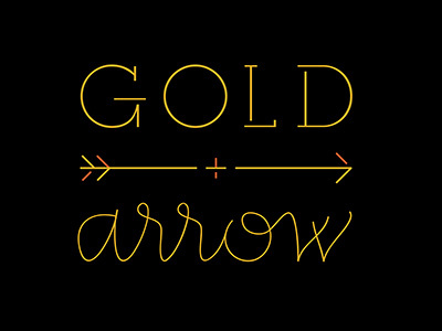 Gold + Arrow logo exploration