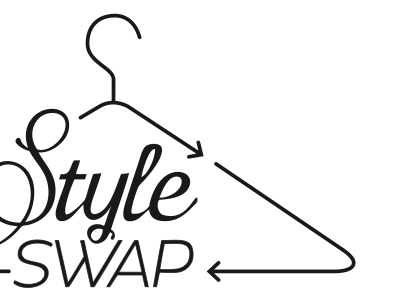 Logo concept arrows black black and white clothing donation fashion hanger logo recycle style