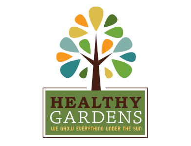 Logo concept box brand earth garden gardening green logo nature tree