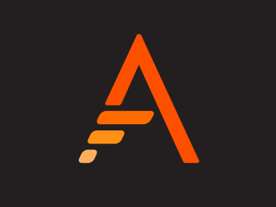 Ascent a ascent brandon elevate gradient grotesque identity logo orange peak prototype rise