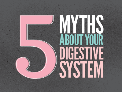 Infographic | Digestion Myths data digestion graphic infographic medicine myths organs statistics stomach