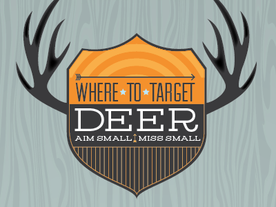 Antlers treatment animals deer forest guns hunting infographic man cave manly wildlife wood grain woods