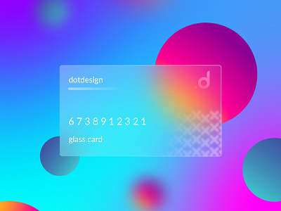Glass Card app branding design illustration illustrator ui ux vec vector