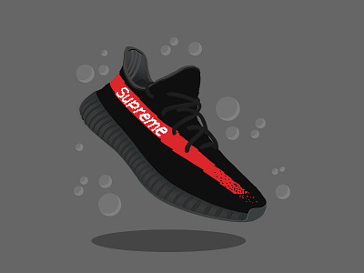 YeezyXSupreme design illustration vector yeezy