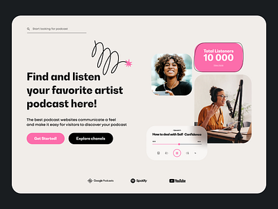 Podcast Platform - Landing Page