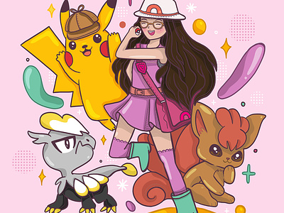 Pokémon Portrait Commission: Illustration commission illustration illustration art illustrator pokemon procreateapp procreateillustration womanownedbusiness