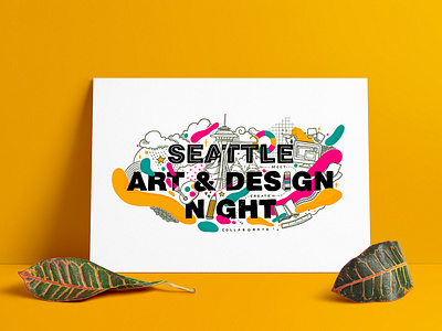 Seattle Art & Design Night collaborate communitybuilding creative design designer illustration illustrator lettering meetup seattle