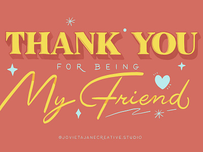 Postcard Series: Thank You for Being My Friend