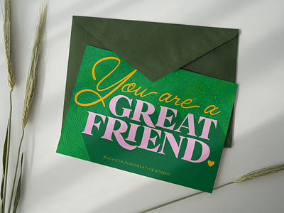 Postcard Series: You Are a Great Friend