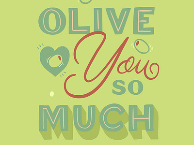 Postcard Set: Olive You So Much