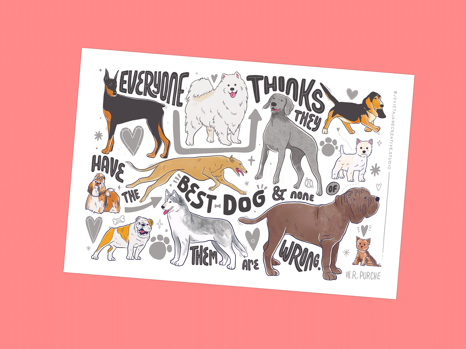 Puppos Postcard Series